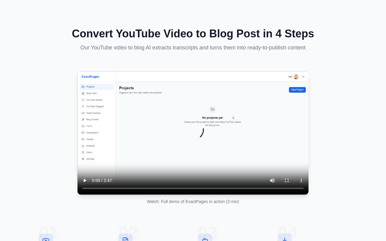 ExactPages — features and pricing