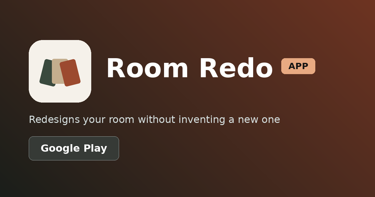 Room Redo — Redesign a Room Without Inventing a New One